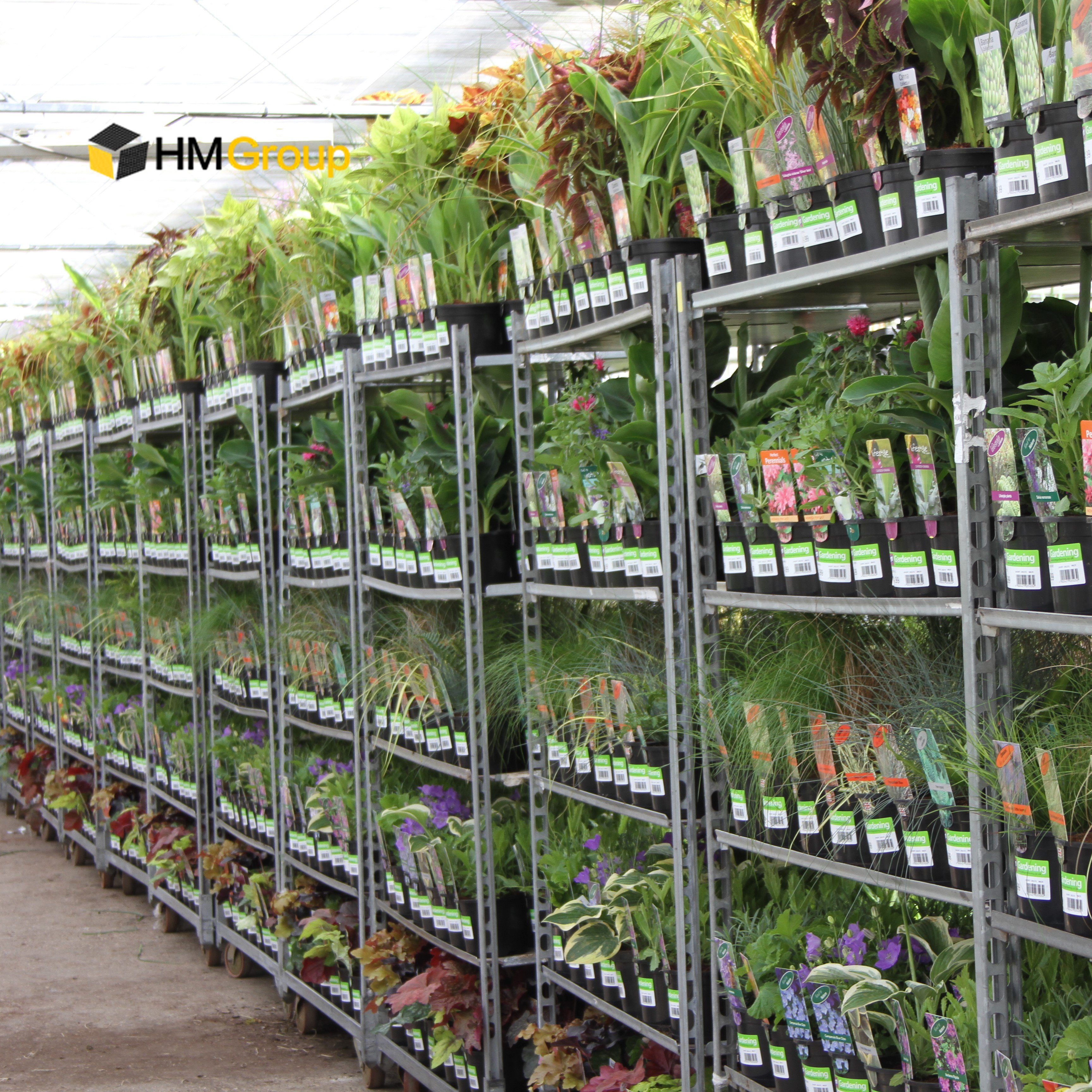 Good quality wire mesh steel rolling storage plant greenhouse shipping transport carts