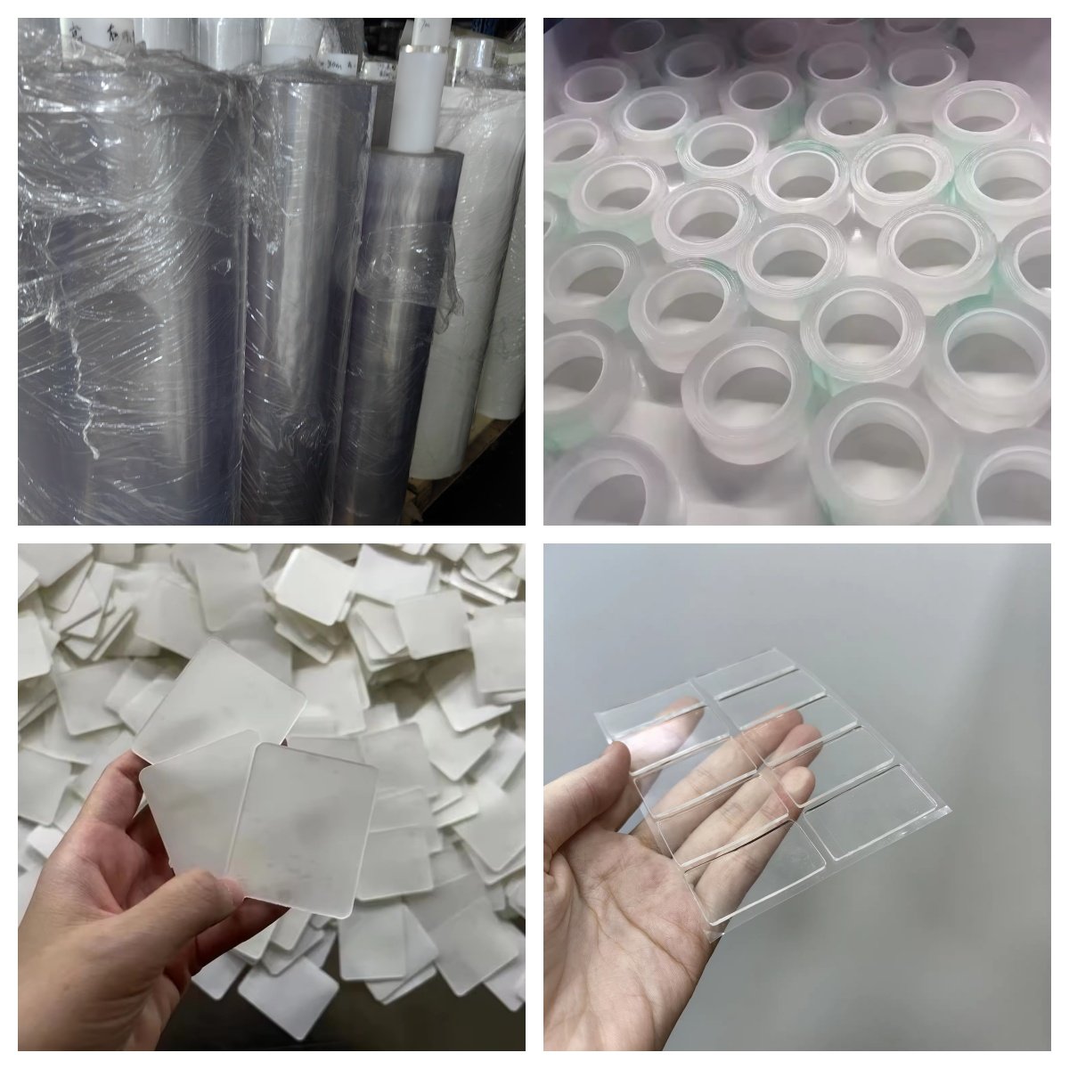 Custom Reusable High Tack Gel Adhesive Self Adhesive Nonslip Polymer Gel Pad Silicone Mat Sheet silicone rubber sheet in Roll