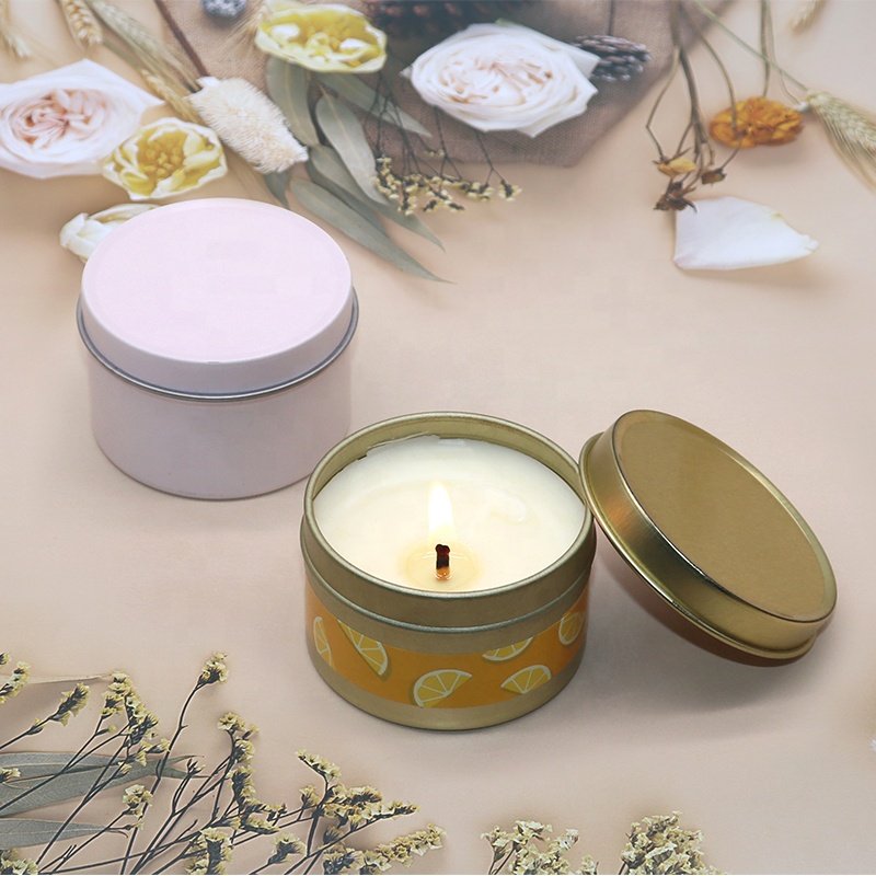 XPD Empty Unique Candle Tins With Lid Seamless 2Oz 4Oz 6Oz 8Oz 16Oz Soy Wax Container Candle Tin Cans For Candle Making