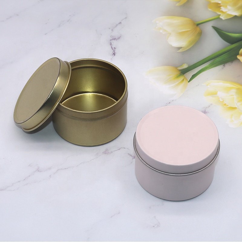 XPD Empty Unique Candle Tins With Lid Seamless 2Oz 4Oz 6Oz 8Oz 16Oz Soy Wax Container Candle Tin Cans For Candle Making