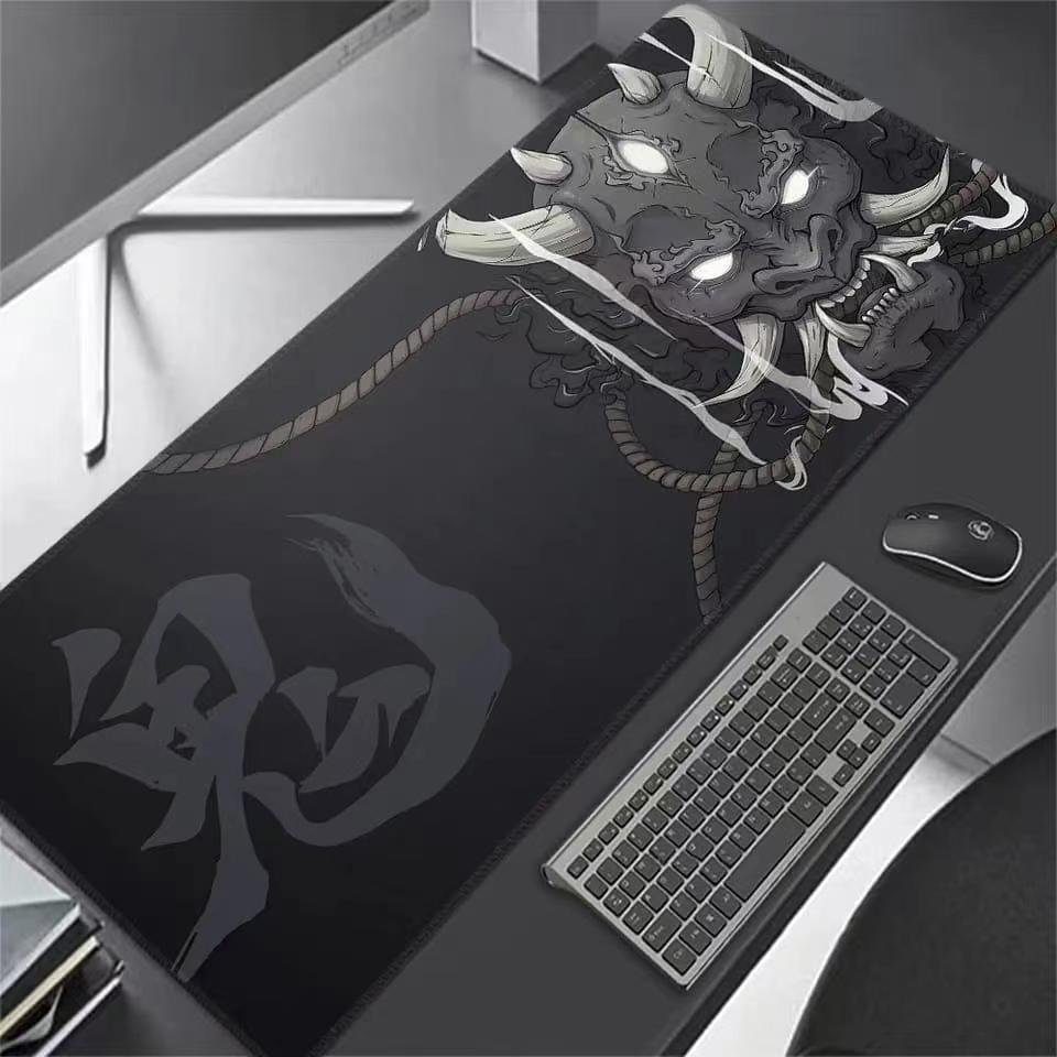 Dragon Mouse Pad Black and White Deskmat Playmat Laptop Japan Anime Gaming Keyboard Rubber Pad Pad on The Table Mouse Mat Pc Rug