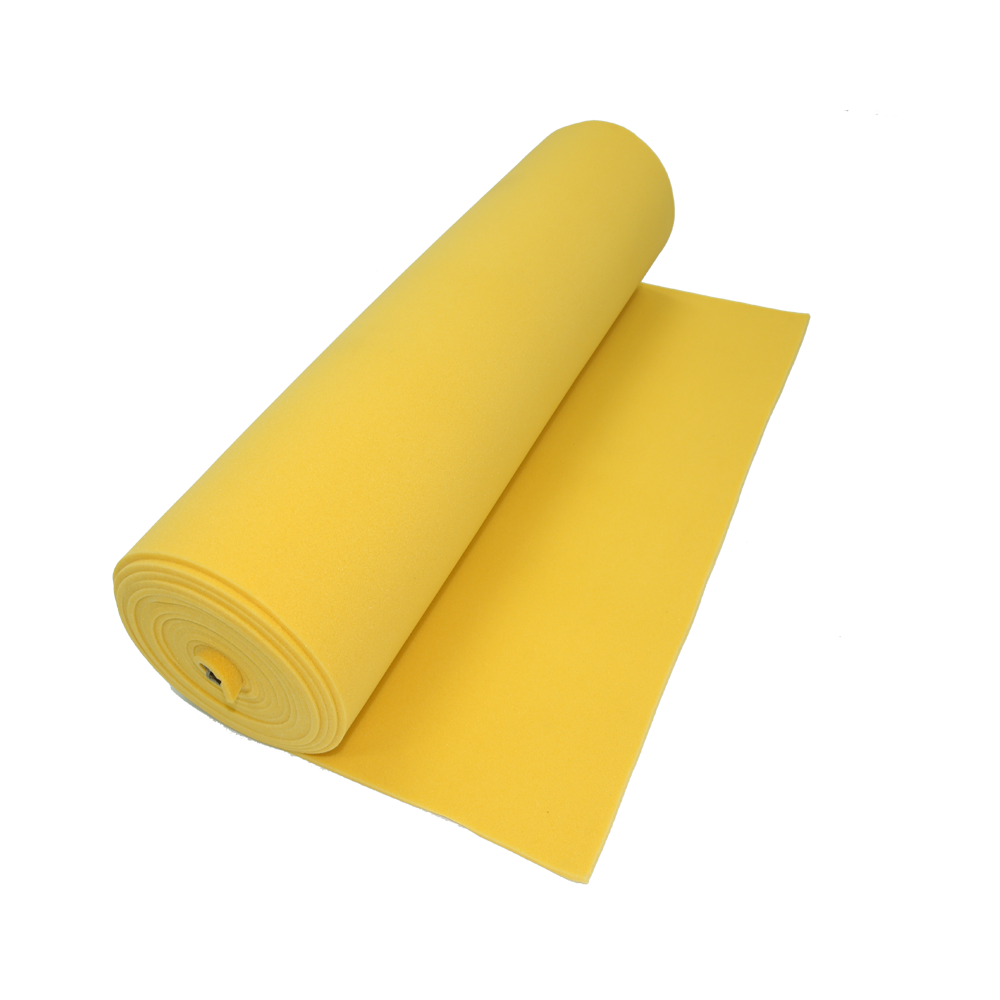 Factory direct sale yellow high density open cell silicone foam rubber sheet for ironing table and steam pressing machine