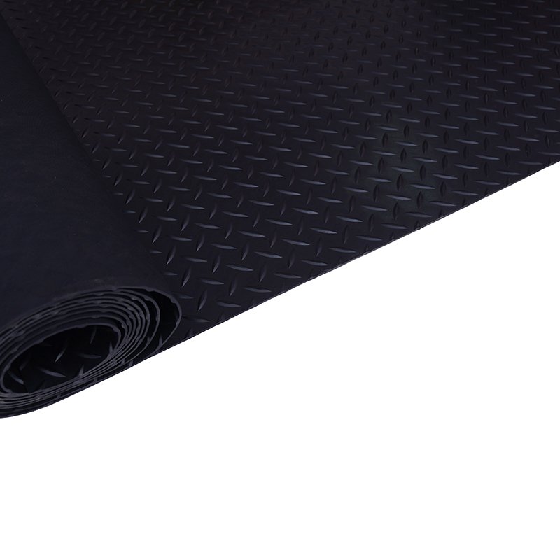Factory Custom High Quality Outdoor Black Non Slip Rubber Matting Roll Rubber Mat