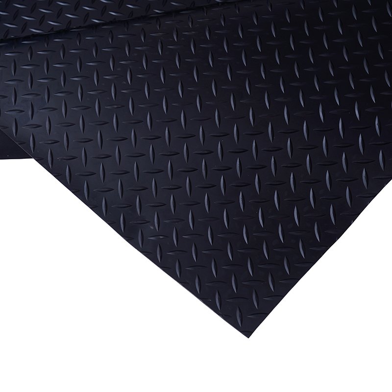 Factory Custom High Quality Outdoor Black Non Slip Rubber Matting Roll Rubber Mat