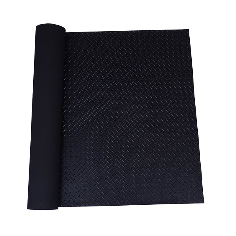 Factory Custom High Quality Outdoor Black Non Slip Rubber Matting Roll Rubber Mat