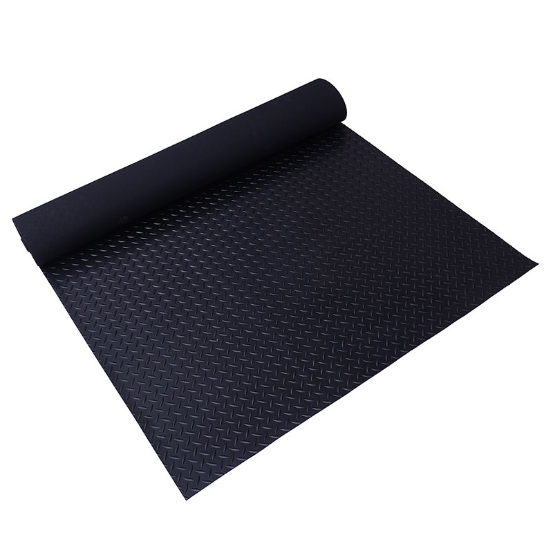 Factory Custom High Quality Outdoor Black Non Slip Rubber Matting Roll Rubber Mat