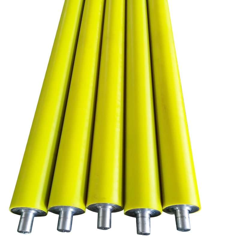 Polyurethane rubber roller Rubber roller for conveyor belt