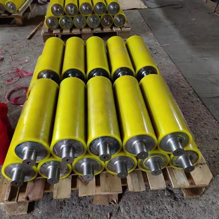Polyurethane rubber roller Rubber roller for conveyor belt