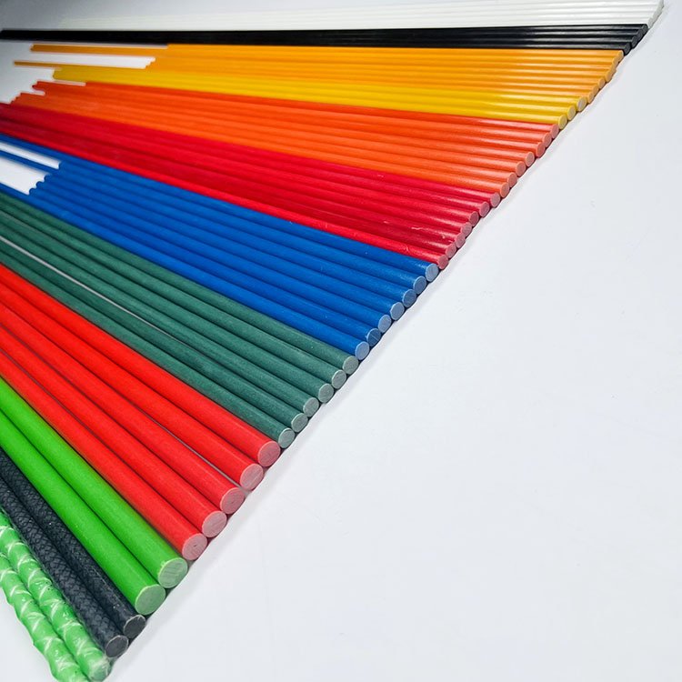 Fiberglass rods fiberglass reinforced plastic poles fiberglass garden stakes 6.9mm 7.9mm 8.5mm 9.5mm 10mm 12.7mm accept OEM