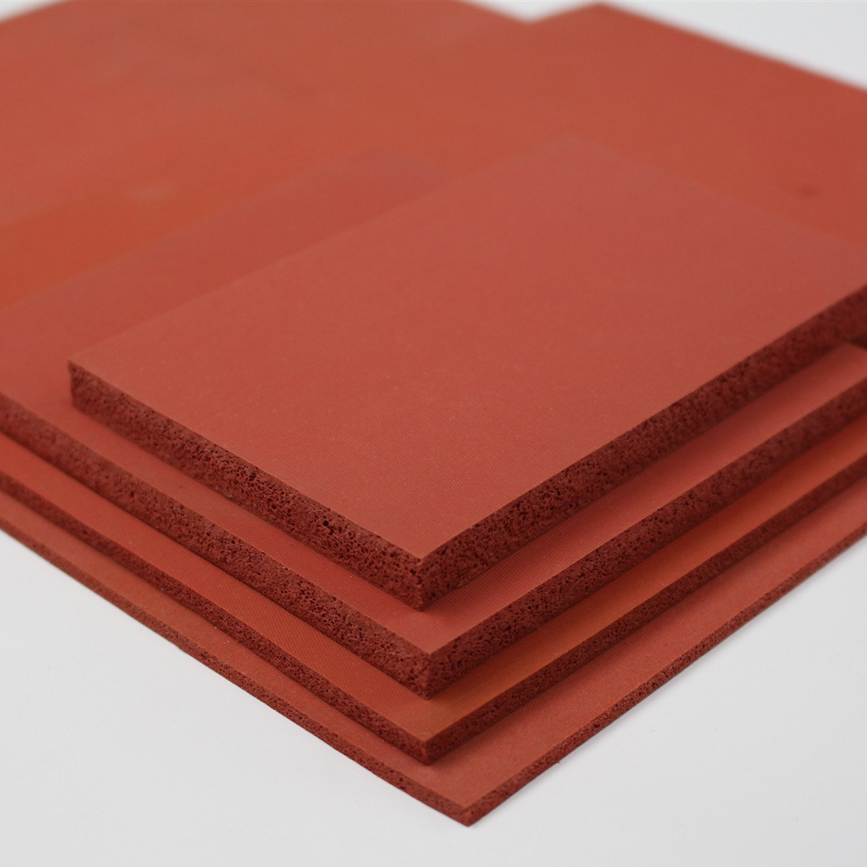 Customized Color Size Heat Resistance Low Density Tear Resistance 10 * 500 * 500mm Silicone Rubber Foam Sheet