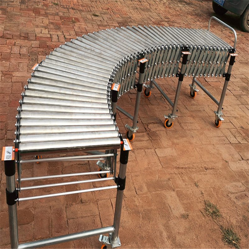 Flexible Expandable Gravity Plastic Skate Wheel Roller Conveyor