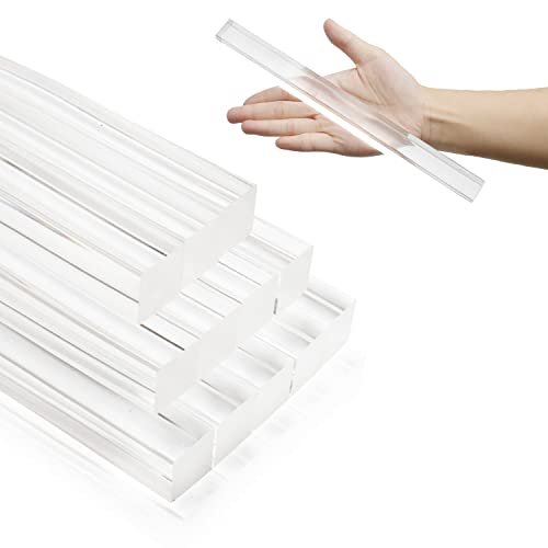 Acrylic Rod Diameter Length,Clear,Solid Plastic PMMA Bar Stick Acrylic Dowel Rods for DIY Crafts Lighting Fixture Handicraft