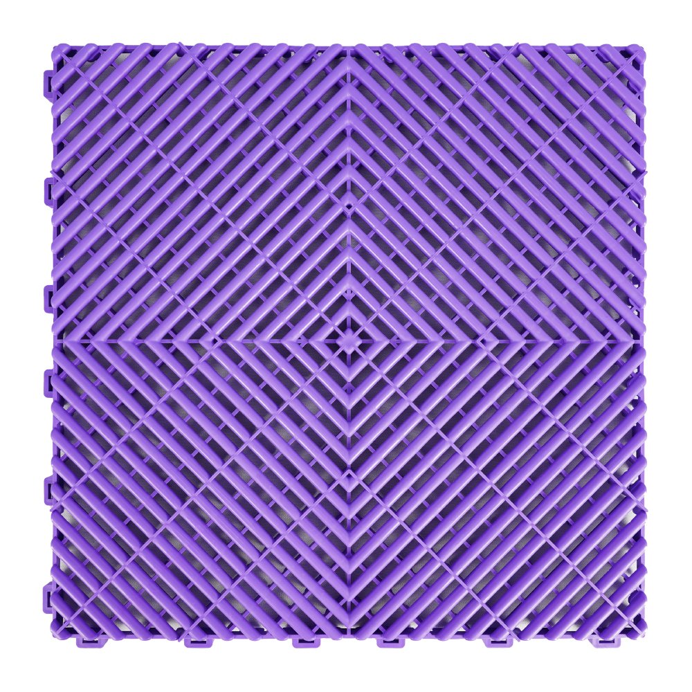 Interlocking Grate Drain Cover Vented Rubber Plastic PP PVC Floor Tiles Mat for Garage Automotive