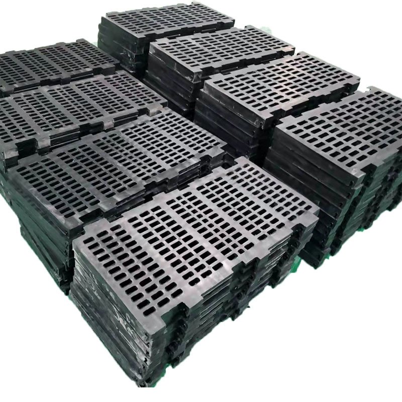 rubber modular customized mine natural rubber sieve plate black wear resistant mining sieve vibrating screen plate