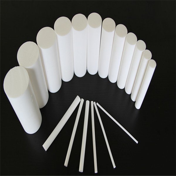 Custom high quality white pure ptfe powder molded ptfe round rod plastic bar for mechanical industry