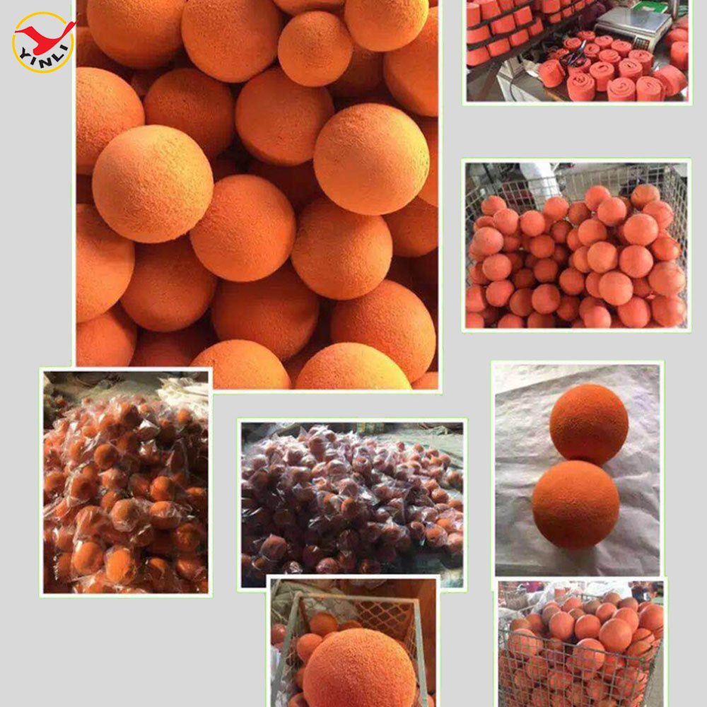 China OEM Small Rubber Balls Condenser Tube Cleaning Ball Squishy Rubber Ball