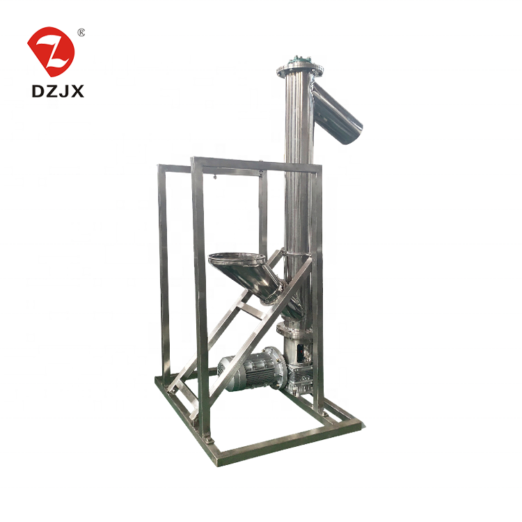 DZJX Food Grade Stainless Steel Weigh Worm Screw Conveyor With Hopper For Granules Powder Wet Sand Auger Conveyer