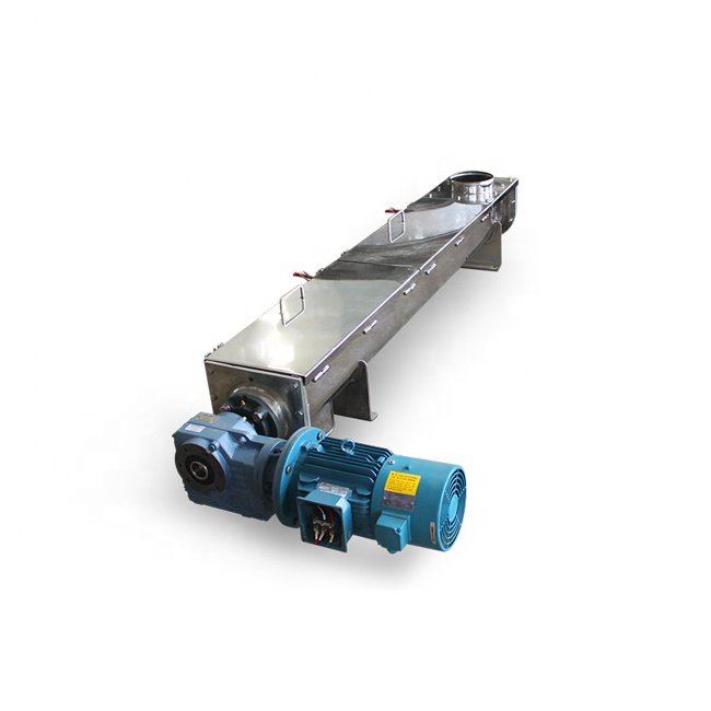 DZJX Food Grade Stainless Steel Weigh Worm Screw Conveyor With Hopper For Granules Powder Wet Sand Auger Conveyer