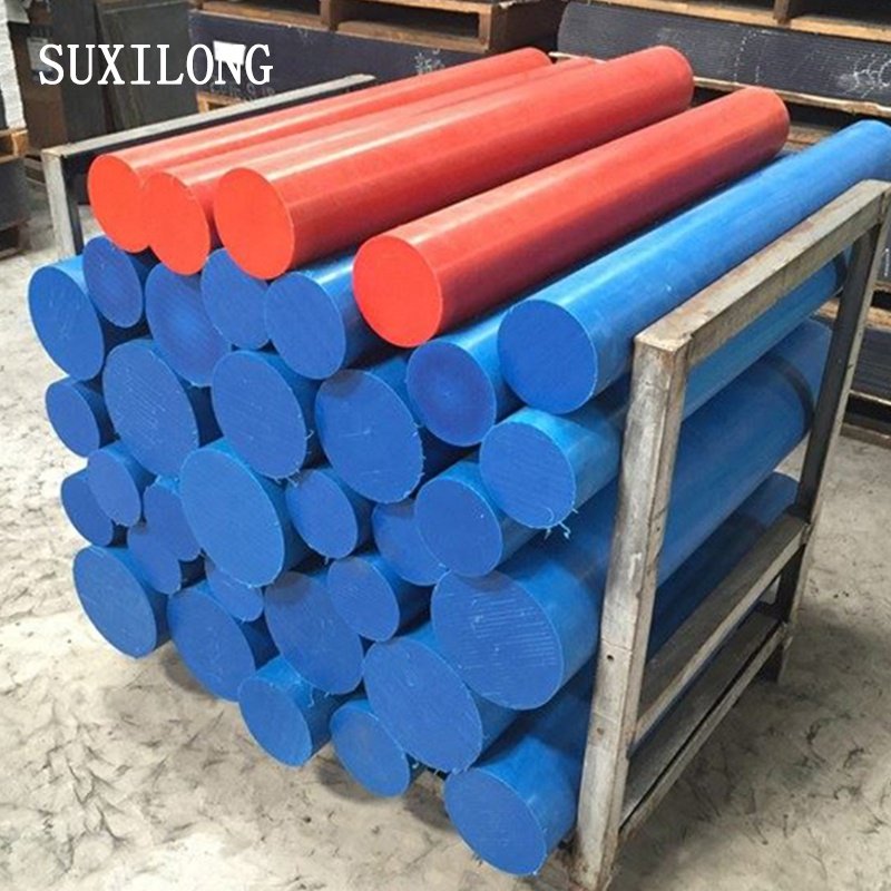 Engineer plastic rod High quality colorful MC cast Nylon rod Blue MC nylon bar rigid solid plastic rods