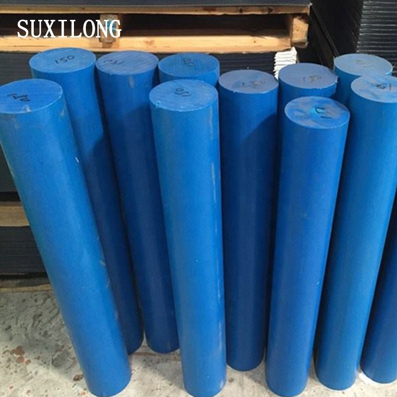 Engineer plastic rod High quality colorful MC cast Nylon rod Blue MC nylon bar rigid solid plastic rods