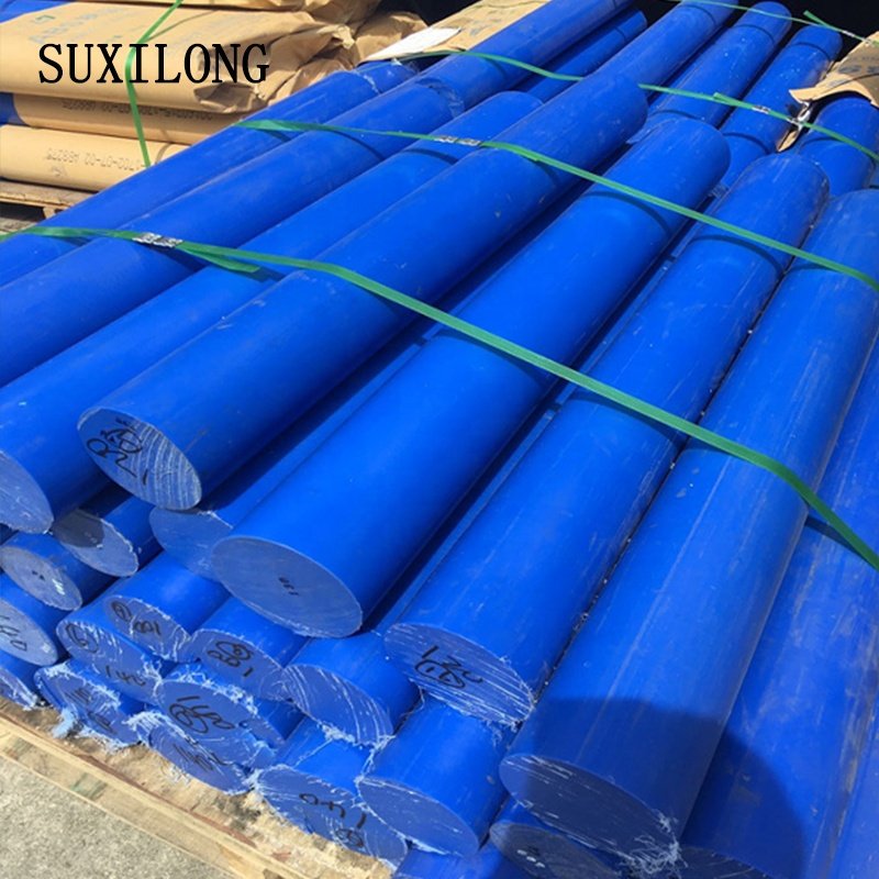 Engineer plastic rod High quality colorful MC cast Nylon rod Blue MC nylon bar rigid solid plastic rods