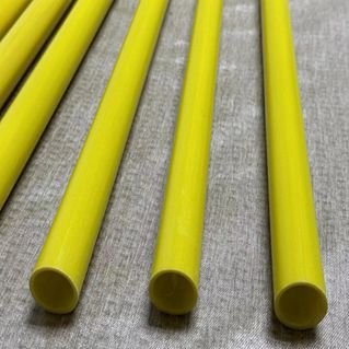 Thick FRP round Pipe Exceptional Sturdiness Construction Building Smooth Finish Fiberglass Material