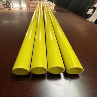 Thick FRP round Pipe Exceptional Sturdiness Construction Building Smooth Finish Fiberglass Material