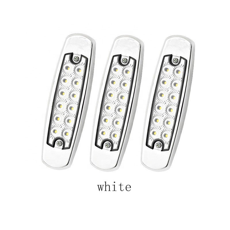 12V 24V Led side tail small colored electroplating edge lights for Trailer Trucks Caravan Offroad Lorry Lamps