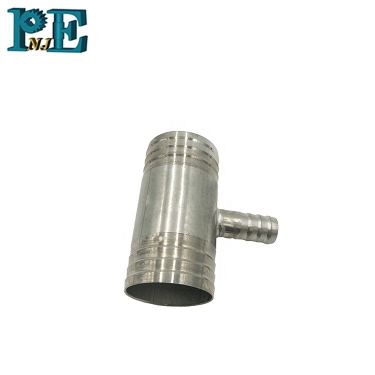 Oem Brass Machining Hose Barb Fitting Npt Thread Stainless Steel Copper Bronze Titanium Aluminum Plastic T Elbow Cross Custom