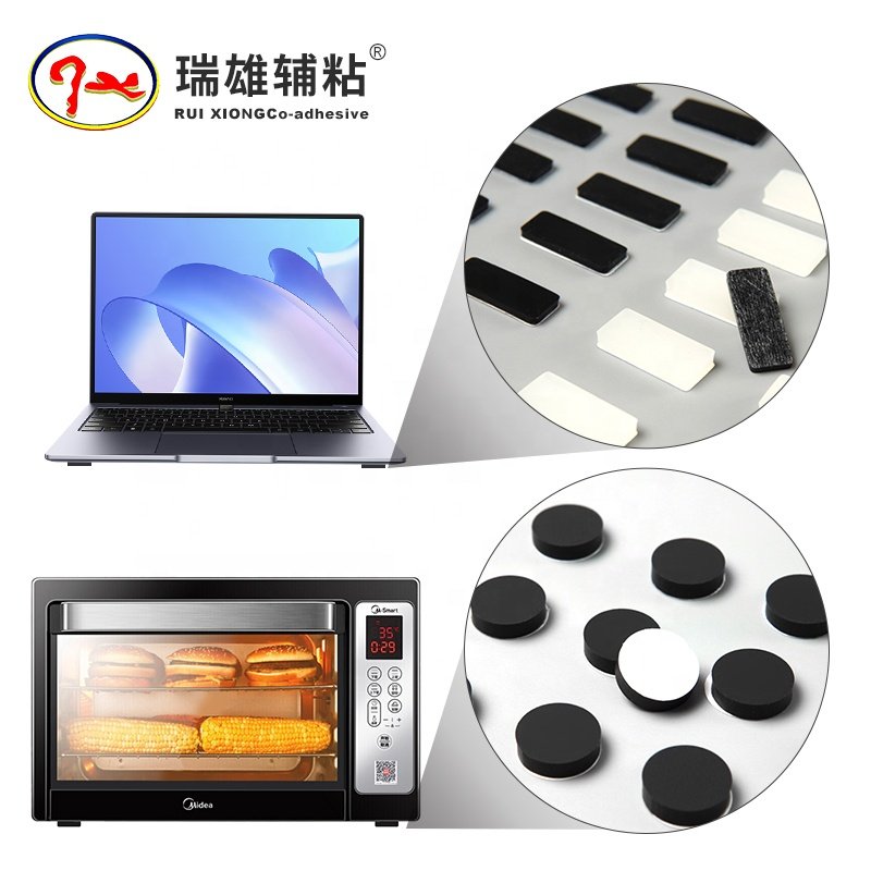 RUI XIONG Custom Other Nature Rubber Feet Products Self-Adhesive High Density Circular Silicone Pad Moulding Processing Service