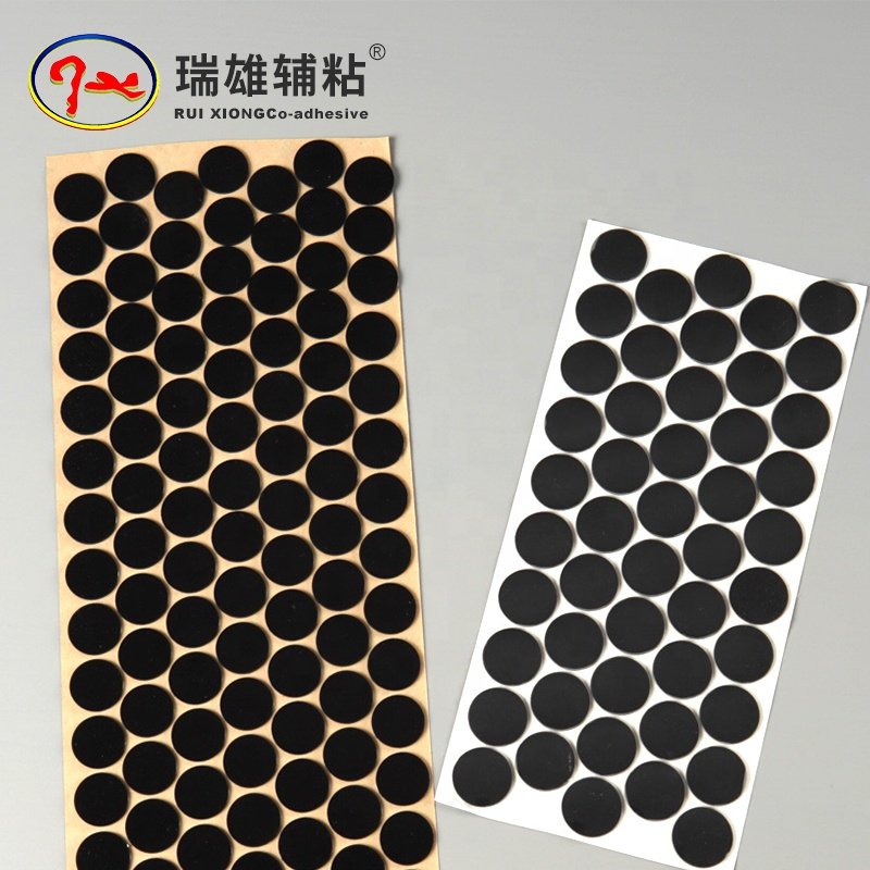 RUI XIONG Custom Other Nature Rubber Feet Products Self-Adhesive High Density Circular Silicone Pad Moulding Processing Service
