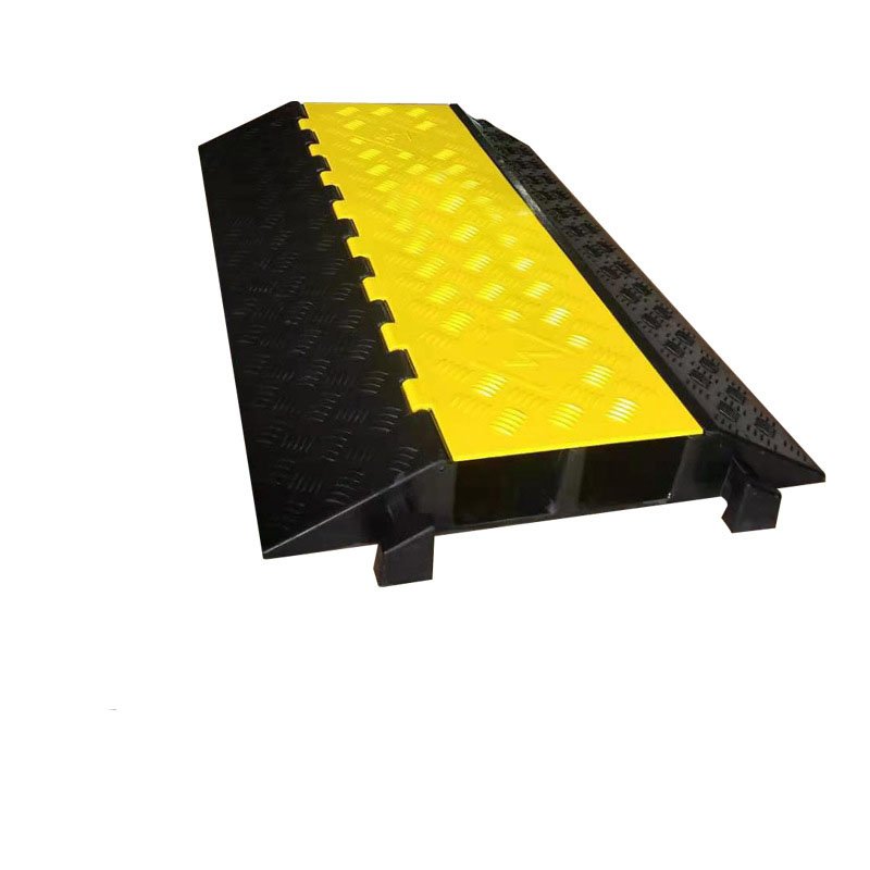 2-Wire 2-Channel Protector Plastic Rubber Cable Ramp for Road Applications with Cutting Processing Service