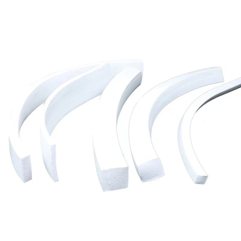 Custom Size Silicone/EPDM Foam Strip Extruded Round/square Flat Dool Silicone Sponge Foam rubber Seal Strip