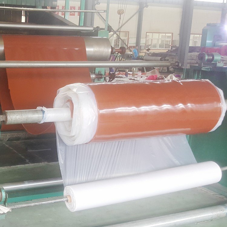 Orange High Elastic Pure Natural Rubber Sheet Rolls