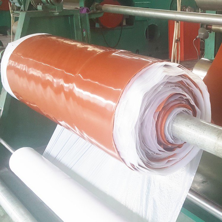 Orange High Elastic Pure Natural Rubber Sheet Rolls