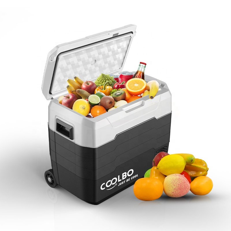 Car Refrigerator Refrigerator Portable Refrigerator with Pull Rod Home Popular and Convenient Dual-use 40L White Hyundai 40 /