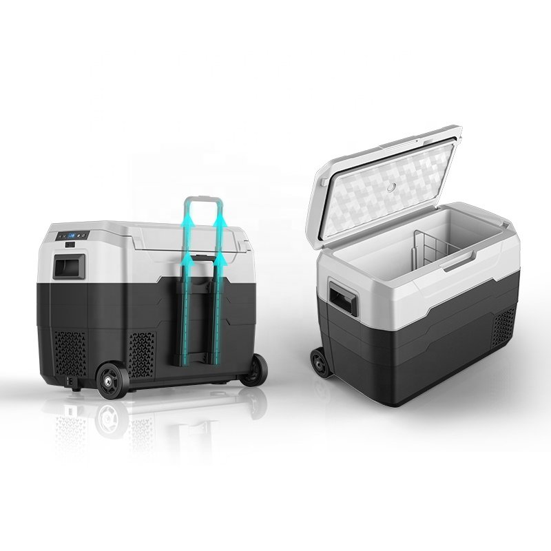 Car Refrigerator Refrigerator Portable Refrigerator with Pull Rod Home Popular and Convenient Dual-use 40L White Hyundai 40 /