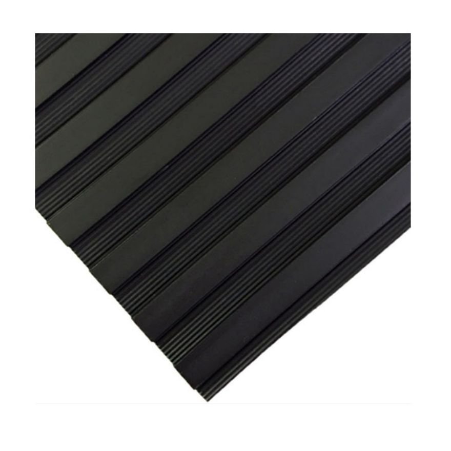 Anti-Slip Wear-resistant Wide Ribbered Rubber Sheet