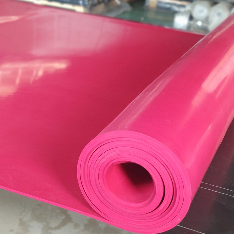 Red pure gum rubber High tear resistant NR40 sheet roll