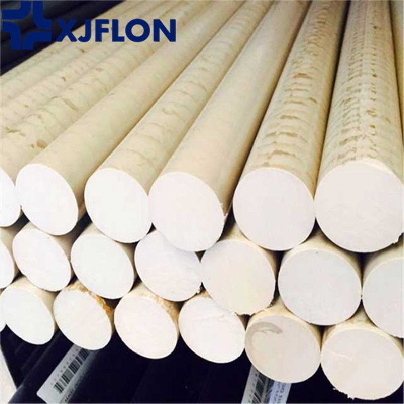 Custom Extruded glass fiber hot sale peek round bar 60mm diameter original peek rod beige color injection molding peek bar
