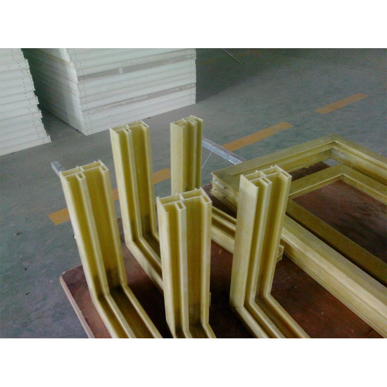 Plastic Extrusion Profiles Polyurethane Fiberglass Composite Pultruded Window Profile FRP
