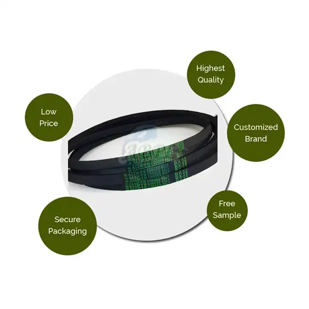 Best Selling 5vx Section rubber Cogged Belts Available At Custom Size