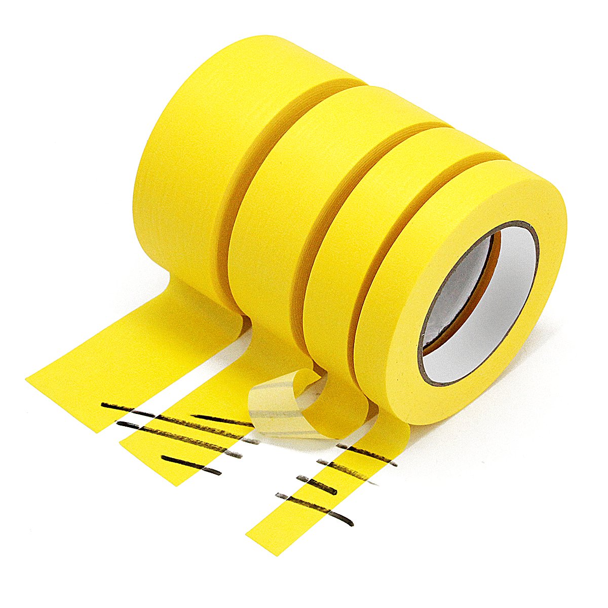 High Adhesive 120 Degree Crepe Paper Masking Tape For Auto Painting