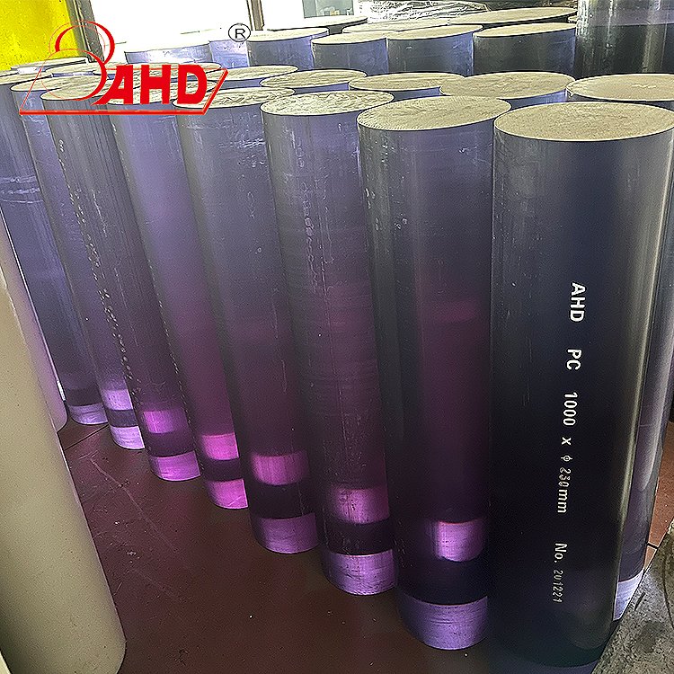 1m 2m PC solid plastic rod 20mm Polycarbonate glossy surface bar stick