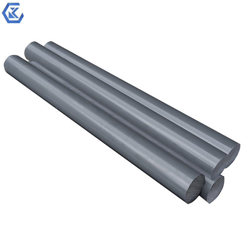 Grey PVC plastic round rod pvc bar