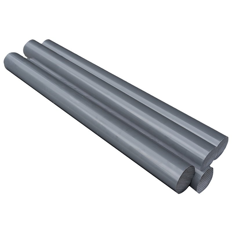 Grey PVC plastic round rod pvc bar