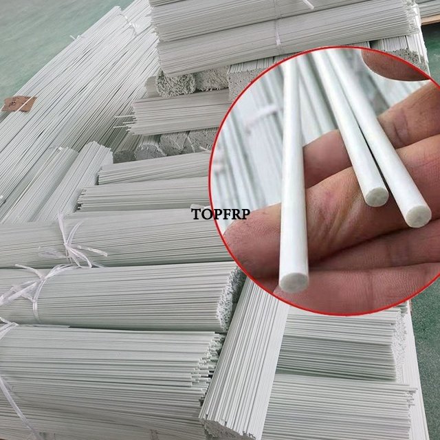 Customized FRP Pultrusion Round Rod Fiberglass Rods