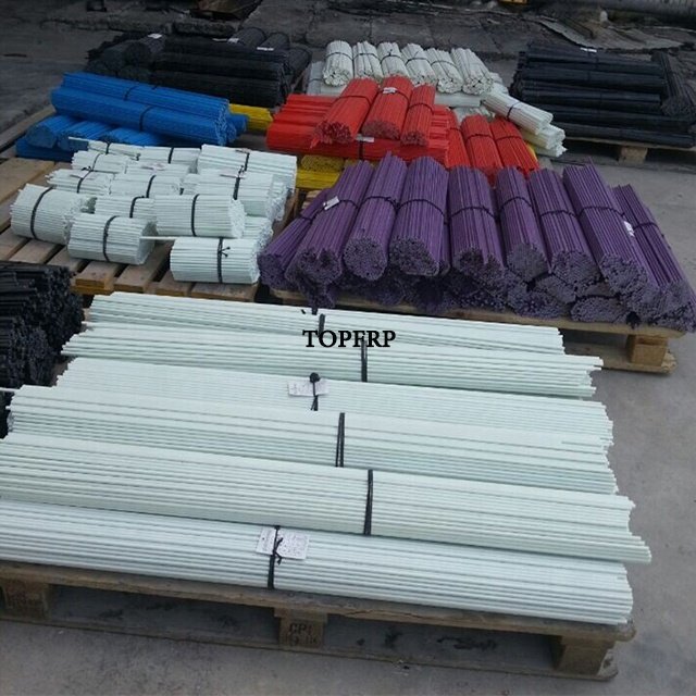 Customized FRP Pultrusion Round Rod Fiberglass Rods