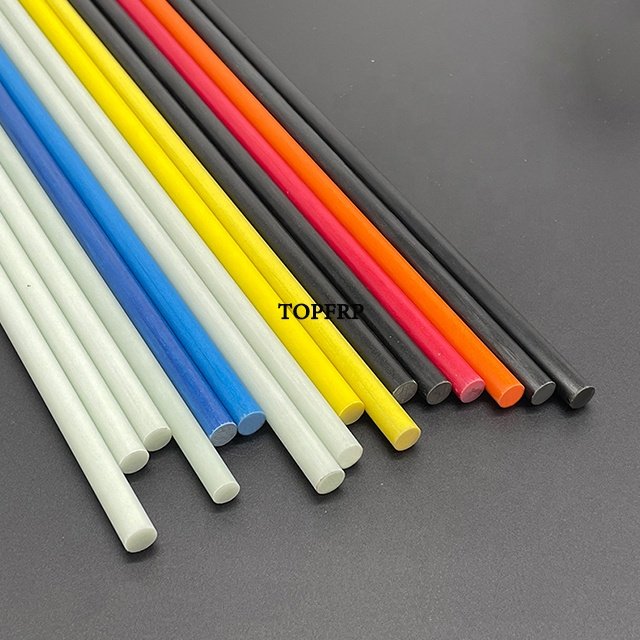 Customized FRP Pultrusion Round Rod Fiberglass Rods
