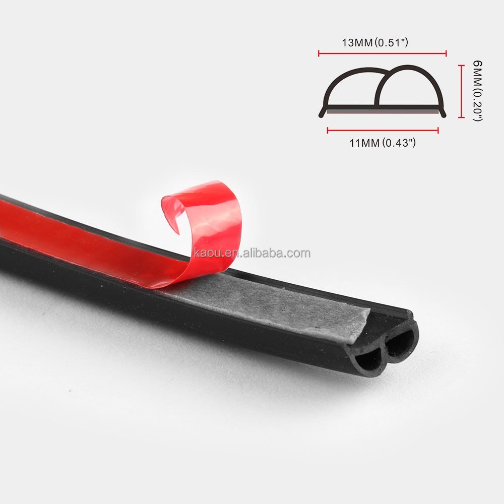 Car seal P Z D Type Automotive Door weatherstripping Door Rubber Seal Strip Car Sound Insulation Rubber Sealing